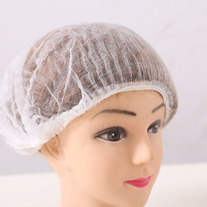 OEM Non Woven Disposable Bouffant Anti-Hair Falling Bar Cap Round Head Cover Hair Net Mob Cap