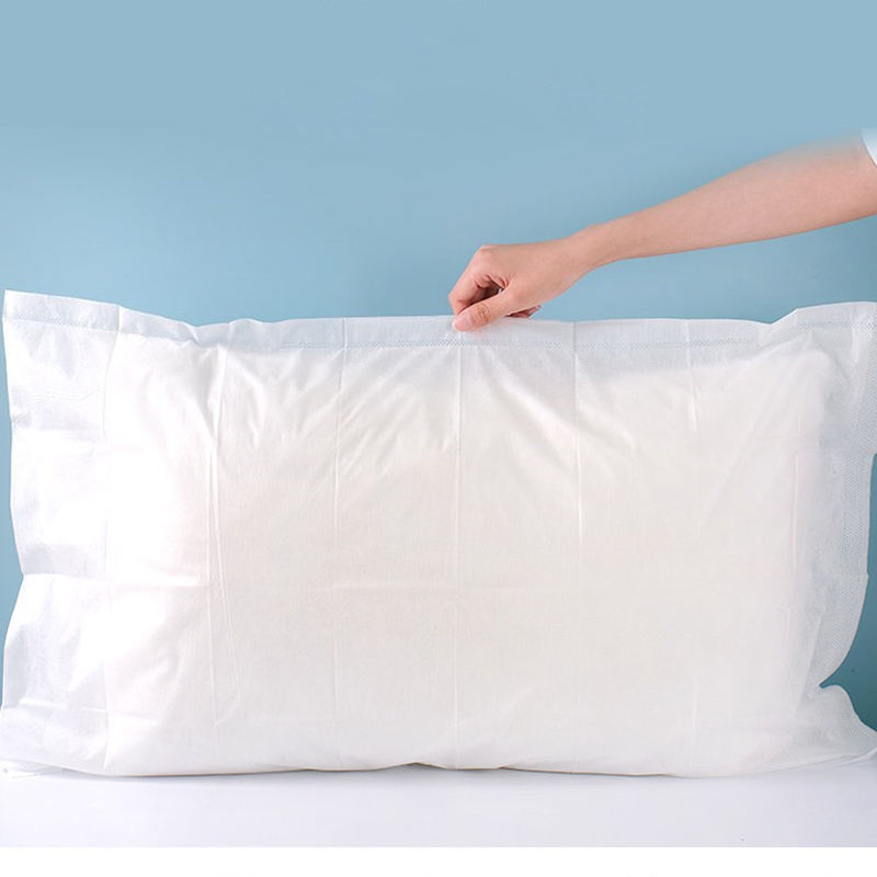 Non woven pillow case 50 * 80cm environmental protection soft Hotel hospital tourism beauty salon disposable pillow case