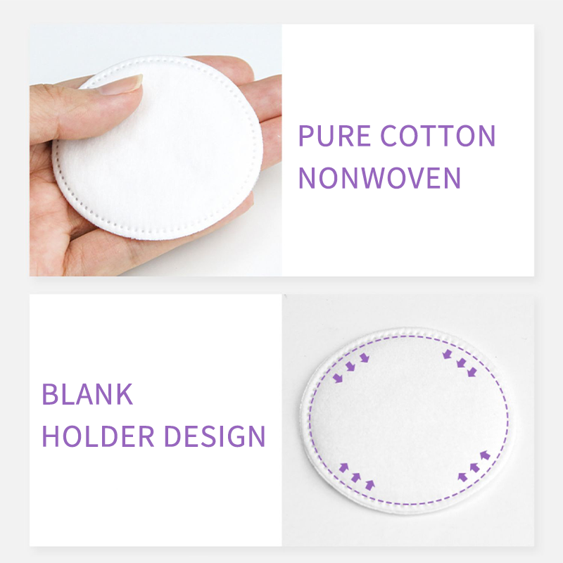 Non-woven makeup remover pad natural ingredients friendly beauty tools disposable round cotton pads