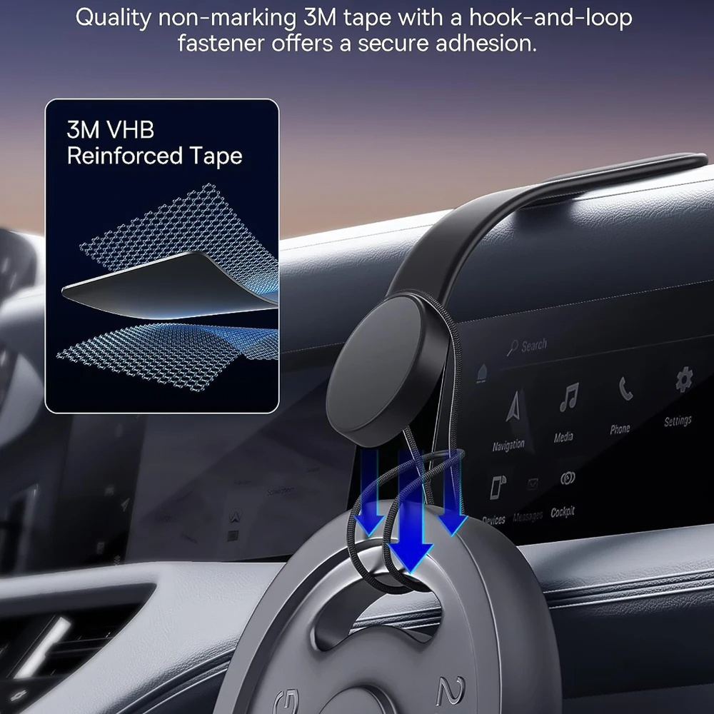 Phone Holder for Car, Car Dash Mount Compatible For iPhone Samsung Bendable Memory Titanium Alloy for samsung S23 Magsafe