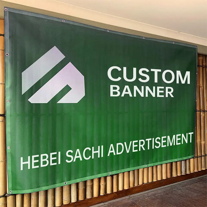 Outdoor High Quality Cotton For Indoor Decoration Promotional Advertise Logo Printing Custom PVC Vinyl Canvas Banner