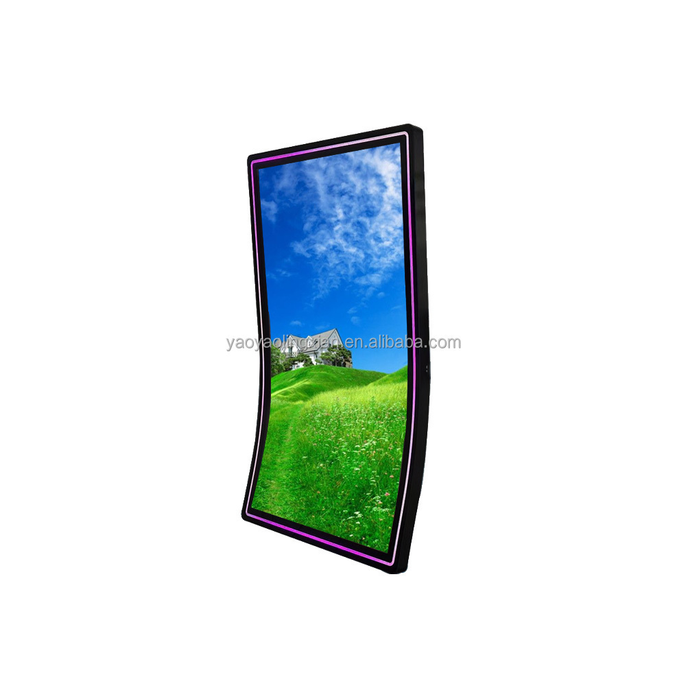 J Shape Curved Touch Screen Monitor Gaming Machine Monitor LED Display Touch Screen