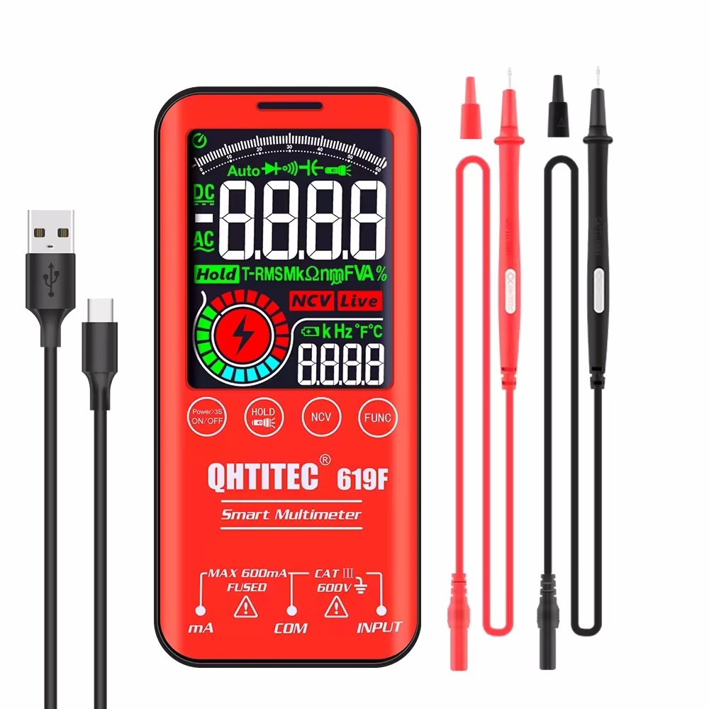 Factory direct sales 3.5inch LCD Screen Rechargeable 619 Multifunctional Smart Multimeter