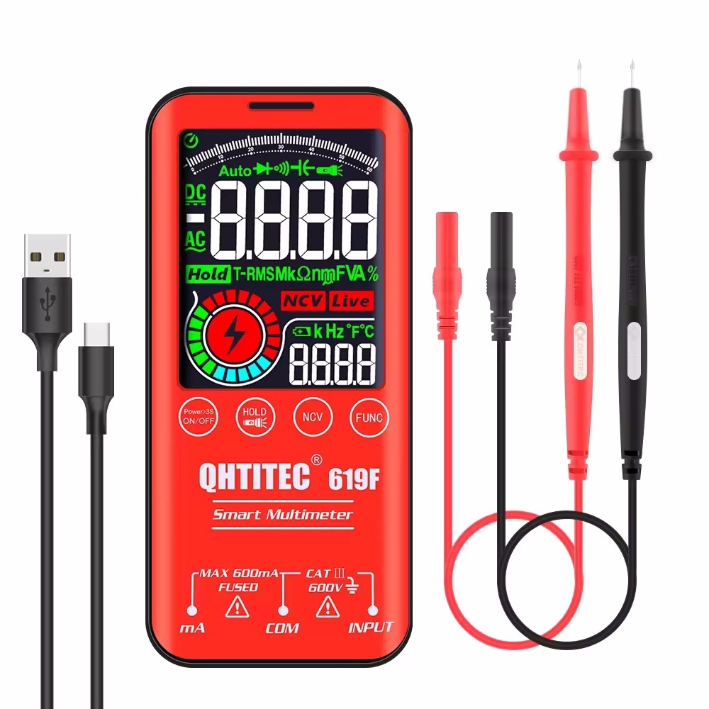 Factory direct sales 3.5inch LCD Screen Rechargeable 619 Multifunctional Smart Multimeter