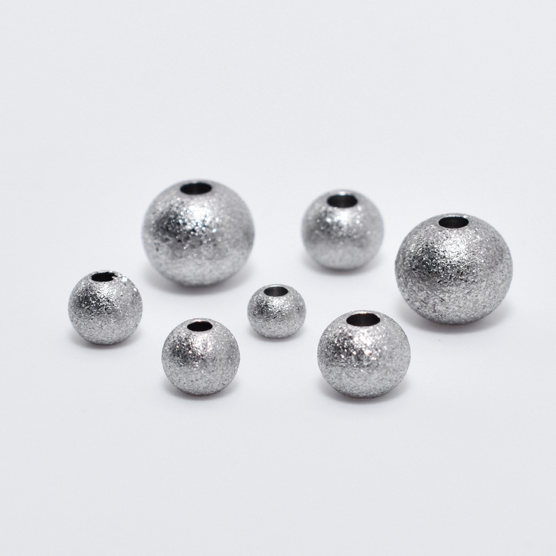 Metal Round Spacer Factory Customized non tarnish bulk jewellery findings stainless steel Metal jewelry findings Slider beads