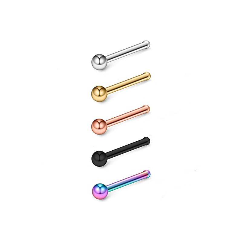 Dainty high quality body faux body surgical Stainless Steel fine jewelry gold plated piercing jewelry bulk Nose Rings