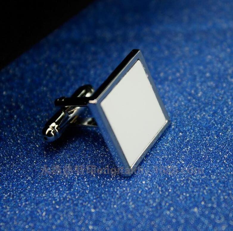 luxury hardware photographers square round sublimation cuff-link marker cufflink men's cuff links bulk wholesale for sale