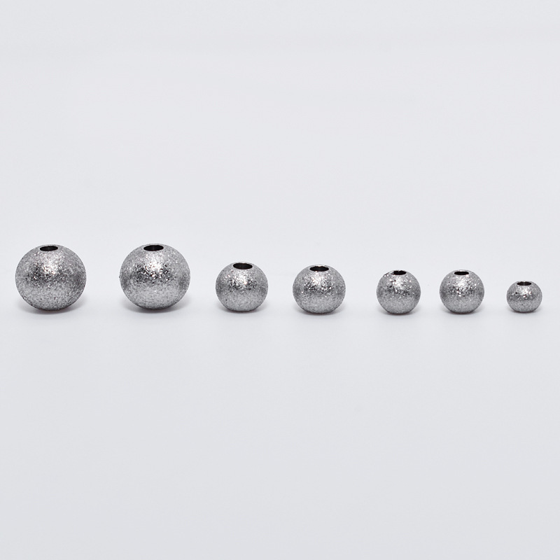 Metal Round Spacer Factory Customized non tarnish bulk jewellery findings stainless steel Metal jewelry findings Slider beads