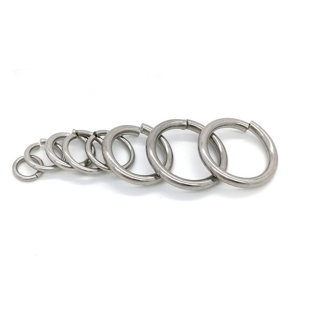 500pcs/bag longlasting jewellery making supplies 6mm stainless steel jump ring jewelry components o ring