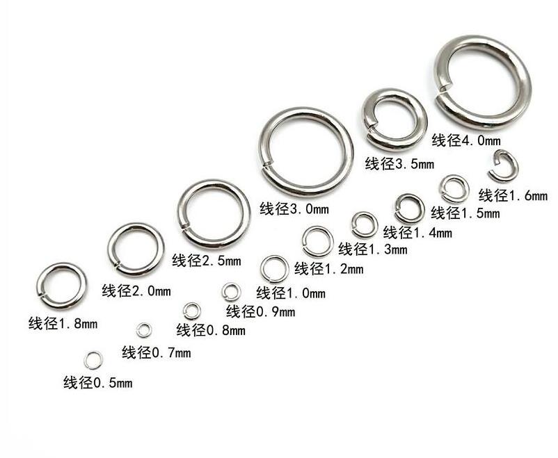 500pcs/bag longlasting jewellery making supplies 6mm stainless steel jump ring jewelry components o ring