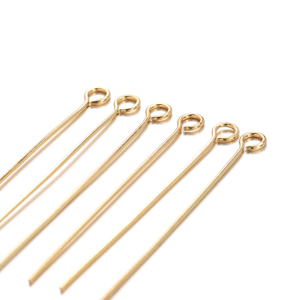 Custom 12mm Earrings Connector Gold Plating Stainless Steel Round Flat Ball Head Pin End Caps Jewelry Findings