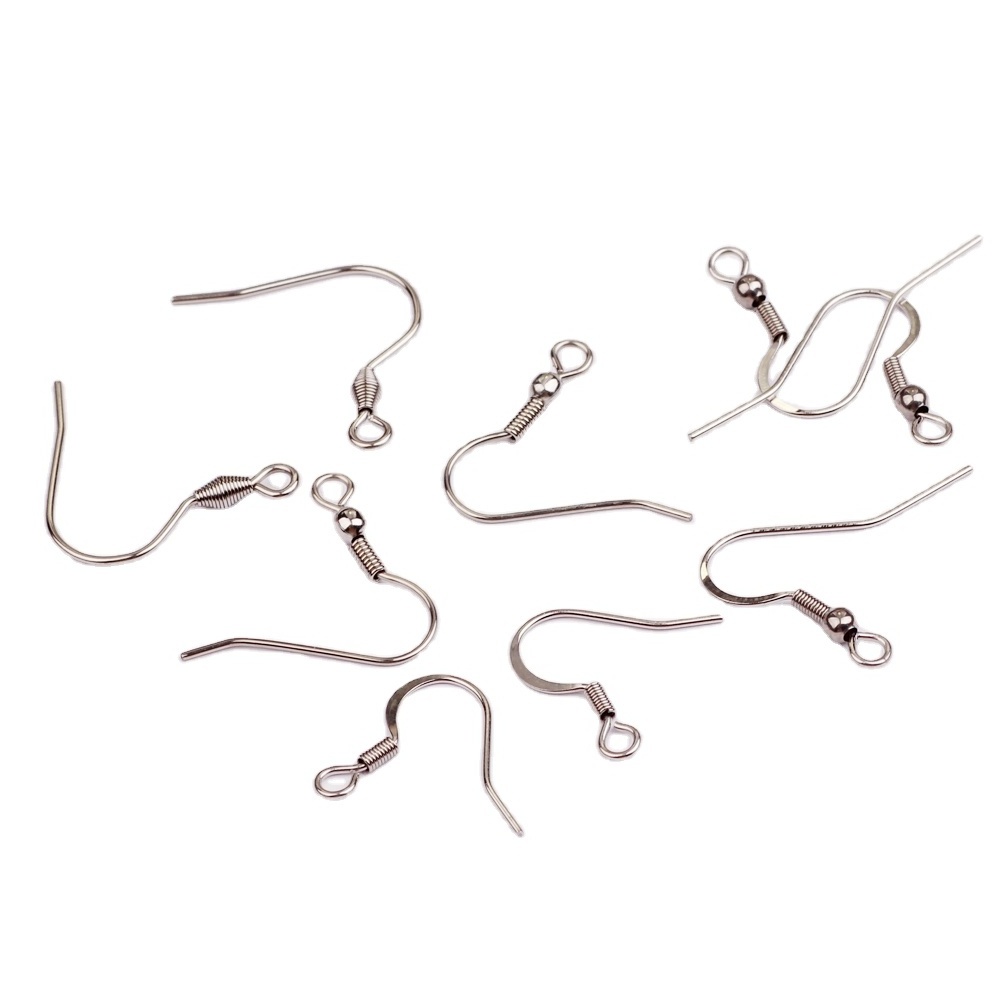 Hyperallergenic stainless steel accessories earrings findings&components hook Material jewelry making supplies ear wire