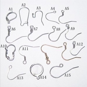 Hyperallergenic stainless steel accessories earrings findings&components hook Material jewelry making supplies ear wire