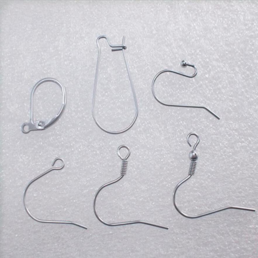 Hyperallergenic stainless steel accessories earrings findings&components hook Material jewelry making supplies ear wire