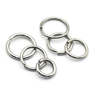 Custom Holder Finding Stainless Steel Round Chain Bracelet 1.5mm 2mm thick Jump Rings Split Rings Connectors For Jewelry Making