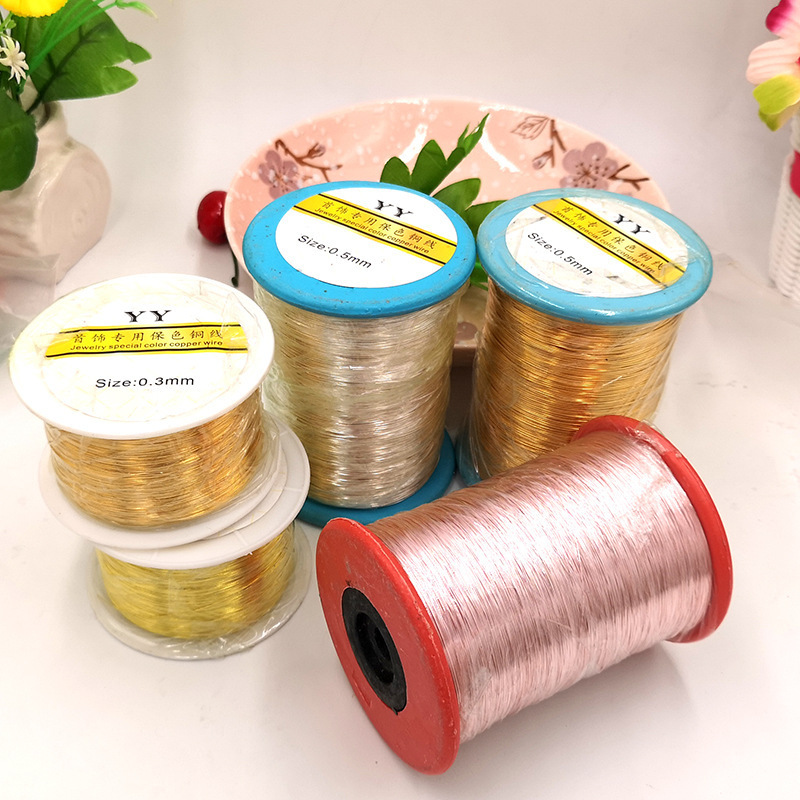 Silver Gold Gem Metal Wrap  20 Gauge Jewelry Craft Tarnish Resistant Copper Beading Wire for Jewelry Making