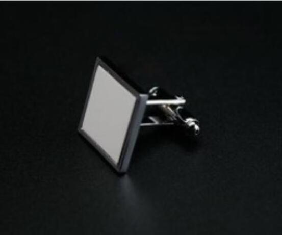 luxury hardware photographers square round sublimation cuff-link marker cufflink men's cuff links bulk wholesale for sale