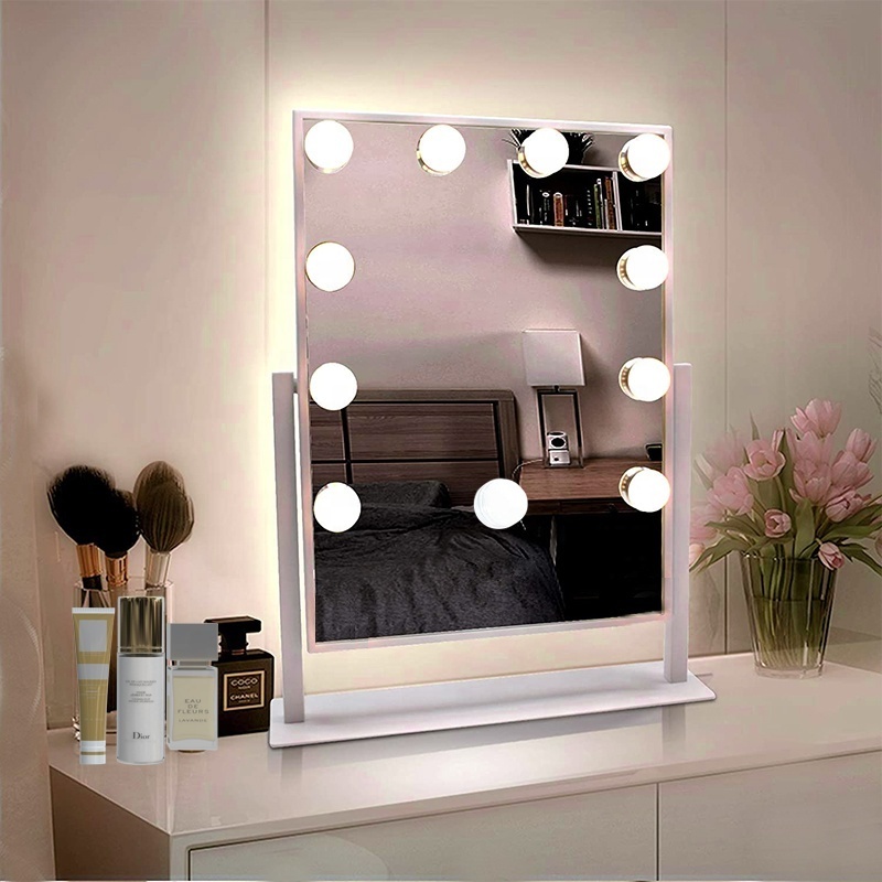 Factory Direct Sale dressing room round shape  Led Makeup Vanity Bulb Make Up Mirror lapm With Best price