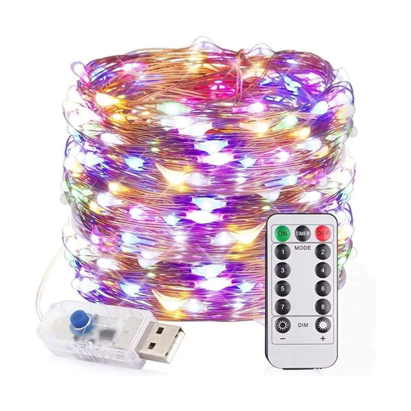 Top Seller Waterproof LED USB Remote Control Smart Curtain String Fairy Lights For Outdoor Indoor Garden Christmas Decoration