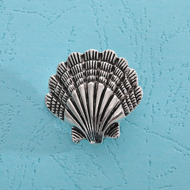 Vintage Ocean Charm Pendant Antique Silver Plated Sea Turtle Starfish Shell Charm for Jewelry Making