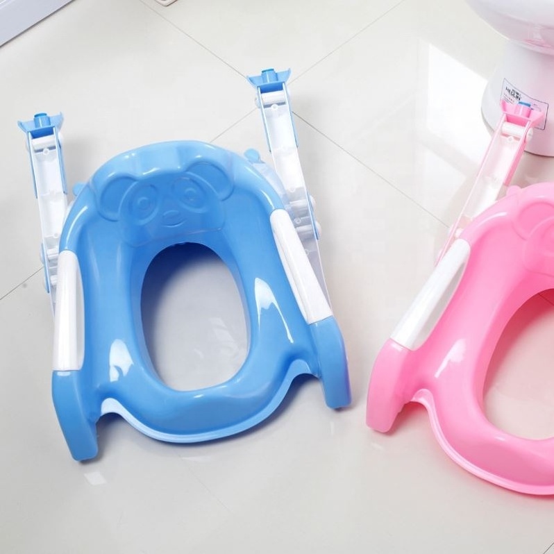 Baby Travel Potty Kids Portable Toilet Training Seat Folding Potty Trainer Seat Chair with Adjustable Ladder Children Potties