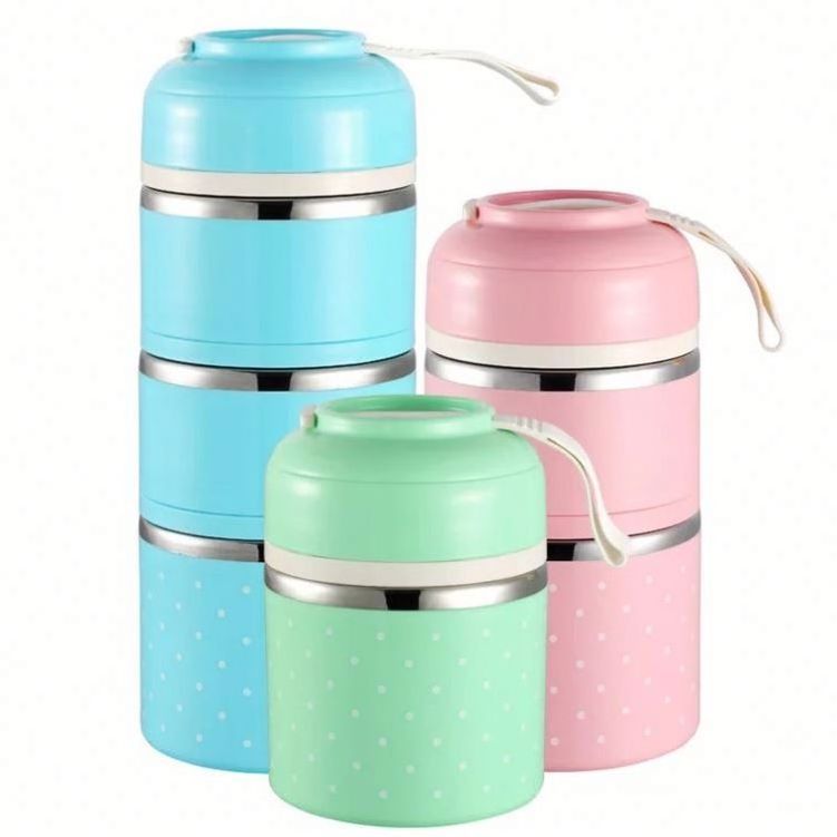 Stackable Stainless Steel Thermal Lunch Box  Portable Insulated Lunch Box  BPA Free Leakproof Food Storage Container