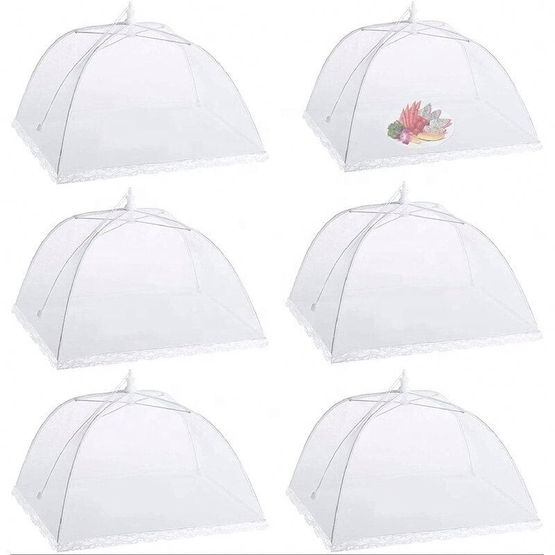 High Quality Collapsible Reusable Mesh Foldable Mesh Food Cover Tent Umbrella