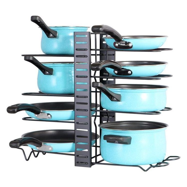 Wholesale Adjustable Pots and Pans Organizer for Cabinet Pot Organizer for Kitchen Organization & Storage, Pot Lid Organizer