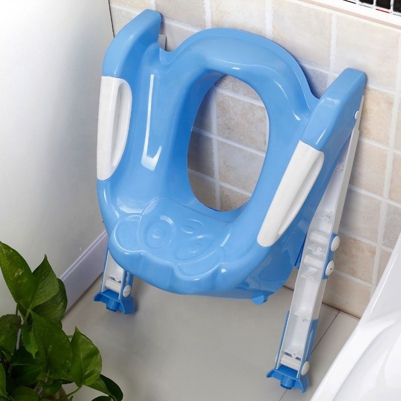 Baby Travel Potty Kids Portable Toilet Training Seat Folding Potty Trainer Seat Chair with Adjustable Ladder Children Potties