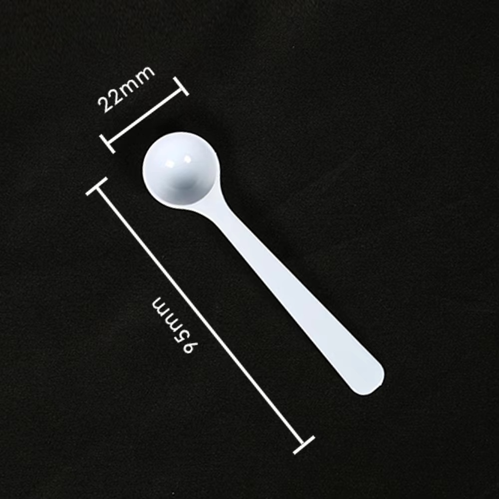 Plastic Measuring Spoon Scoop 0.25ml 0.25g 1g 2g 3g 5g 10g 15g White Carton Packing Party American Style Sustainable Tea Spoon