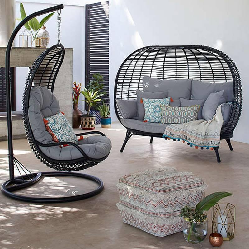 Outdoor Furniture Patio Lounge Chair Hanging Egg Swing Chair Rattan Chair