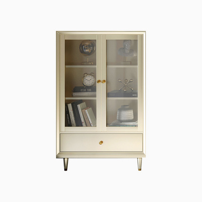 Modern Simplicity Living room Cabinet Corner Display Cabinet Solid Wood Sideboard Cabinet With Door