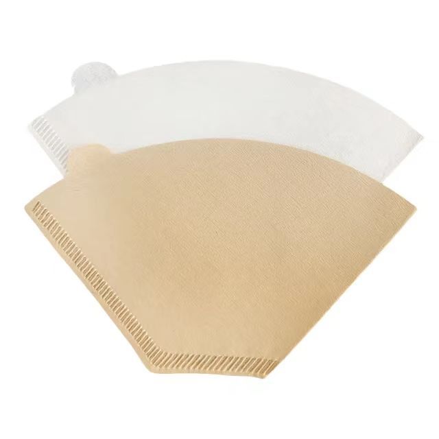 Yapears Cone shape filter paper coffee filter 1-4 cup food grade natural percolator primary drip coffee filter paper