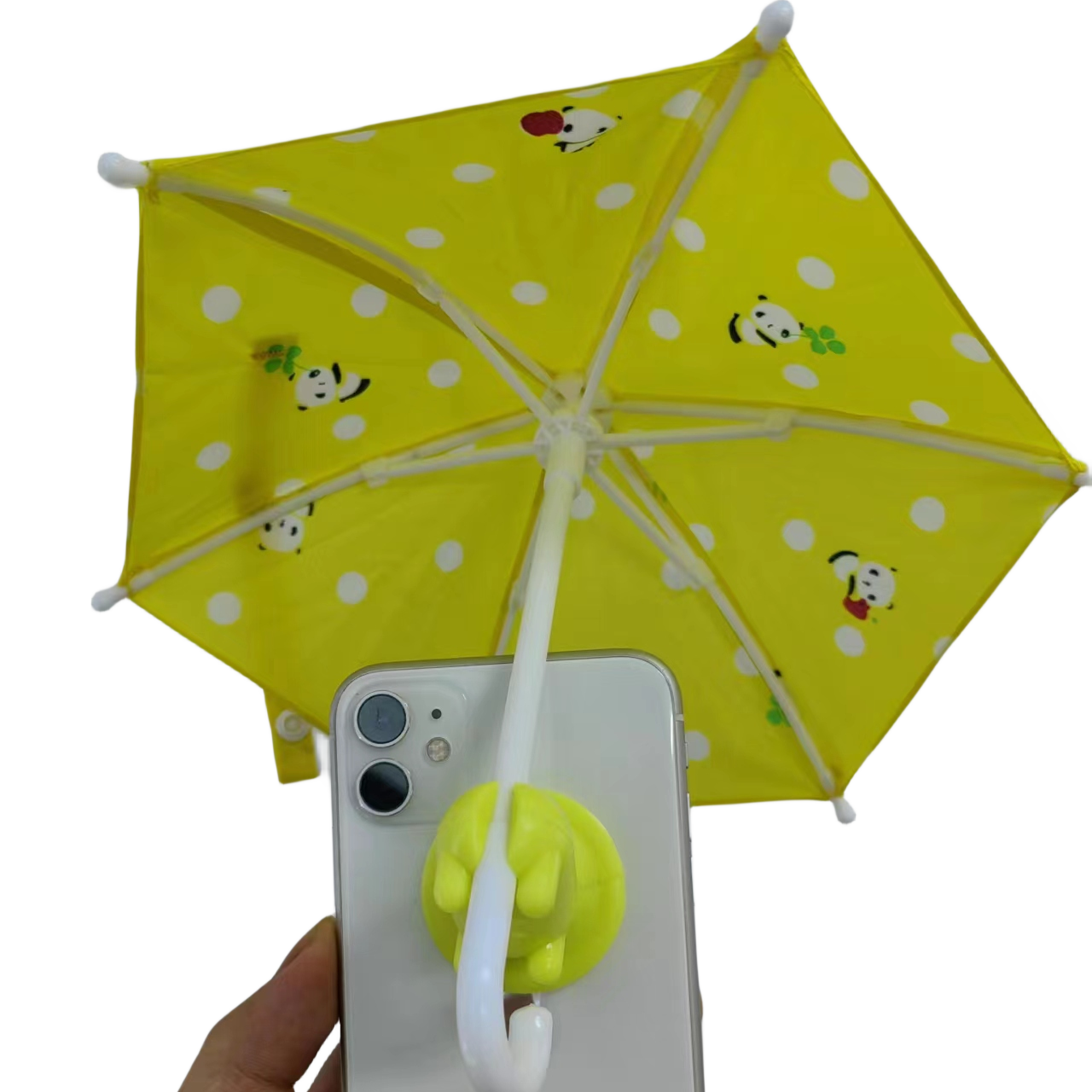 Mini phone umbrella with suction cup stand for sun / cell phone umbrella shade