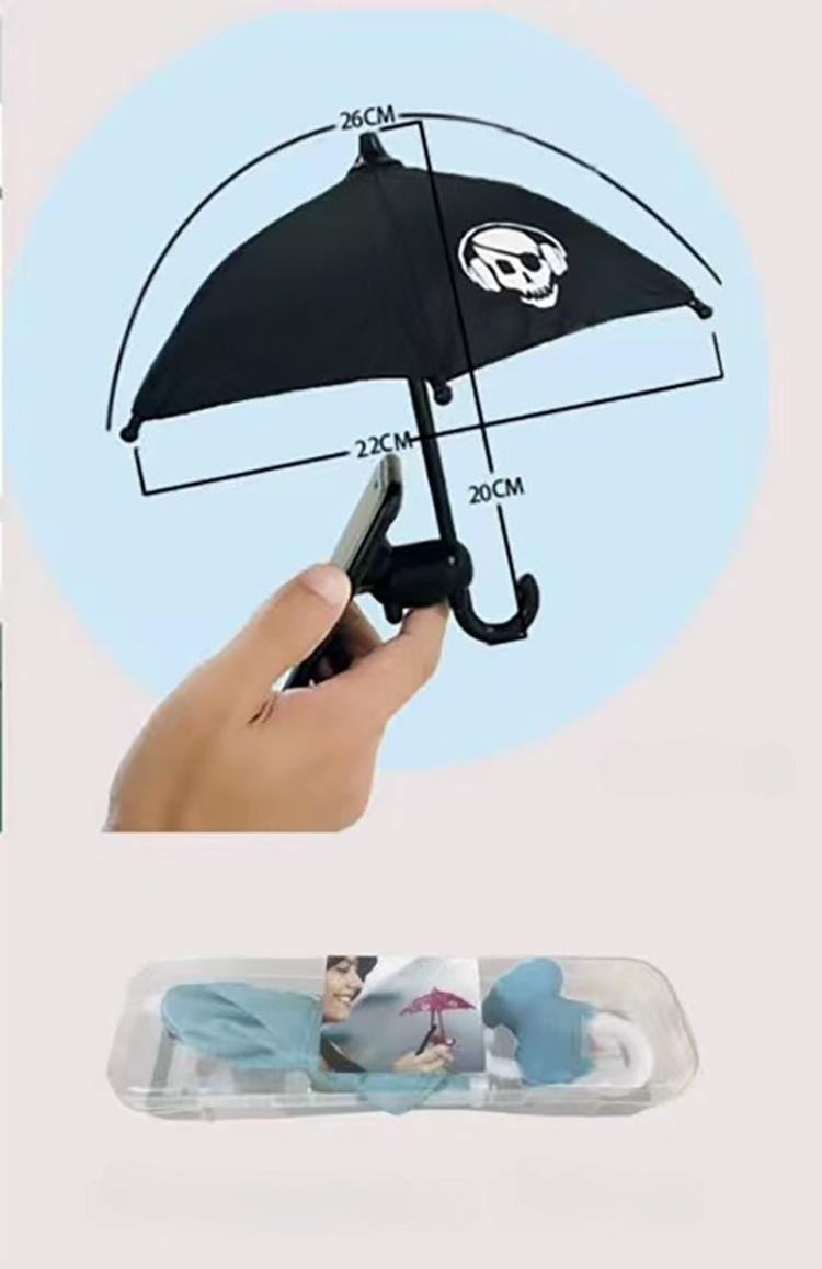 Smartphone Umbrella for iPhone / cell phone umbrella sun shade with suction