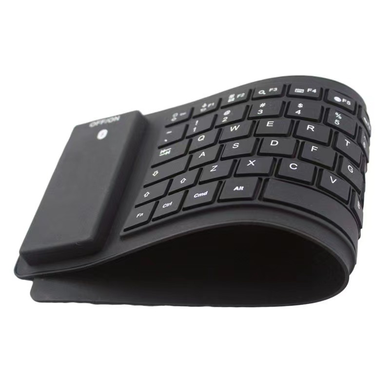 Yapears 2023 New 88 Keys Flexible and Foldable Waterproof Wireless Silicone Blue Tooth  Keyboard For IOS Android Windows