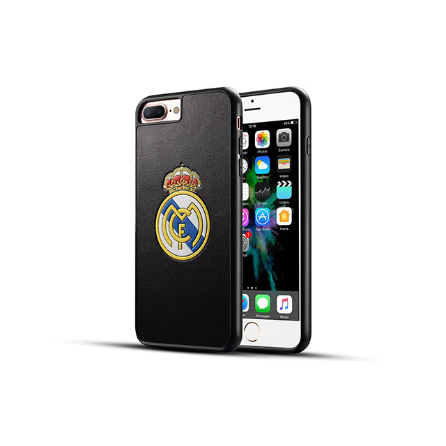 All cover protector slim black printed football club fit case phone cover for iPhone 7 8 plus tpu pc case