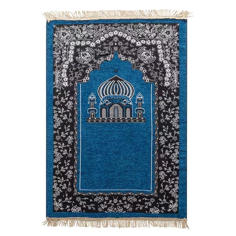 Yapears Custom Size Classical Anti-slip Prayer Rug Islam Prayer Mat Fringes Prayer Folding Mat For Muslim