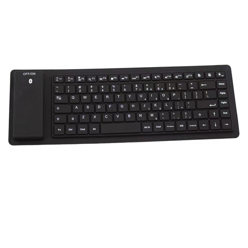 Yapears 2023 New 88 Keys Flexible and Foldable Waterproof Wireless Silicone Blue Tooth  Keyboard For IOS Android Windows