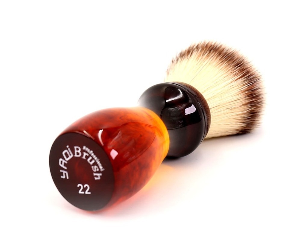 RTS  Yaqi 22mm Cola Synthetic Hair Shaving Brush for men