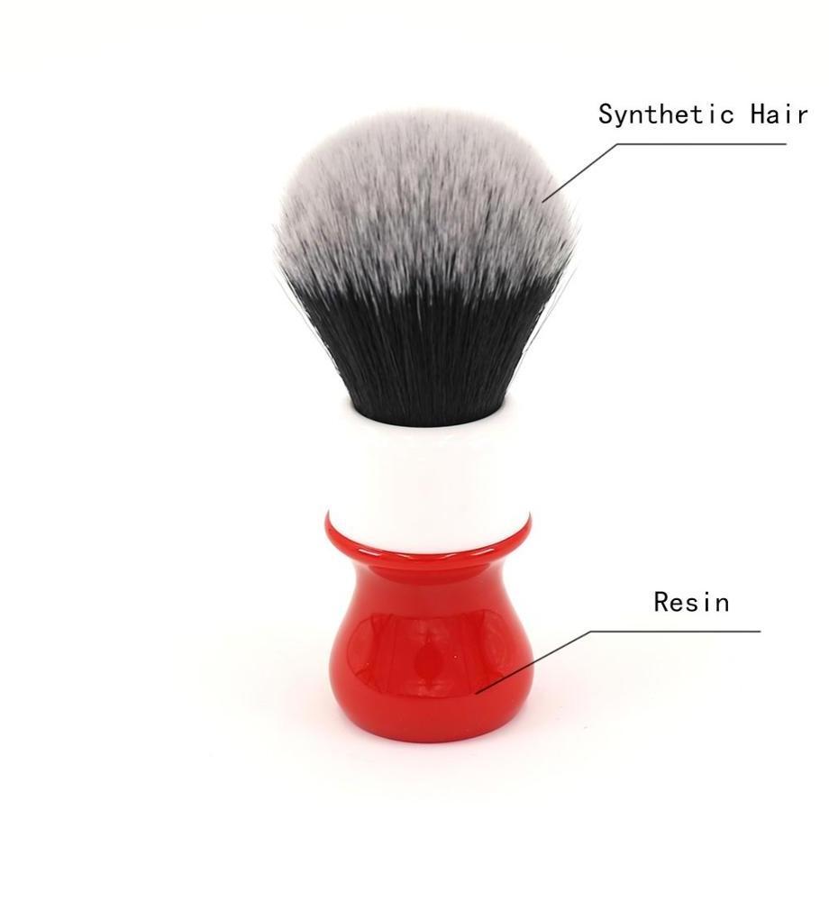 YAQI 26mm Rough Complex White Shaving Brush With Tuxedo Knot for men