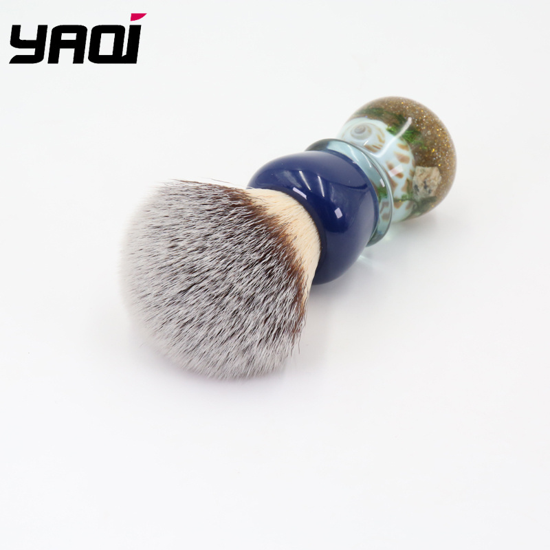 Yaqi Atlantis 24mm Resin Handle Eco Friendly Vegan Beard Synthetic Hair Shaving Brush