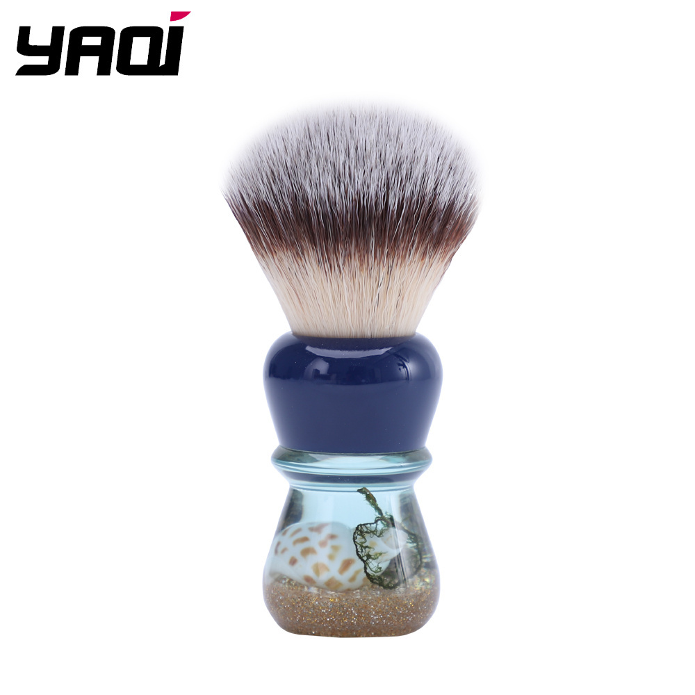 Yaqi Atlantis 24mm Resin Handle Eco Friendly Vegan Beard Synthetic Hair Shaving Brush