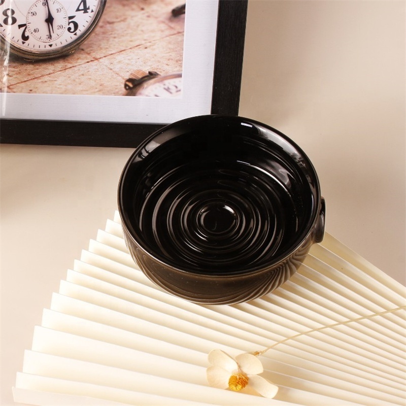 Yaqi black color shaving bowl for men shaving brush set