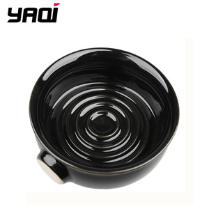 Yaqi black color shaving bowl for men shaving brush set