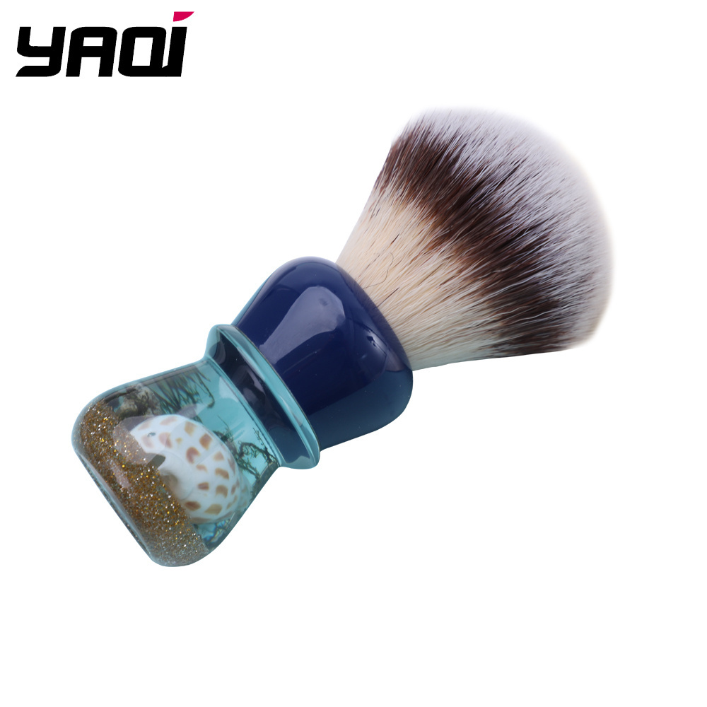 Yaqi Atlantis 24mm Resin Handle Eco Friendly Vegan Beard Synthetic Hair Shaving Brush