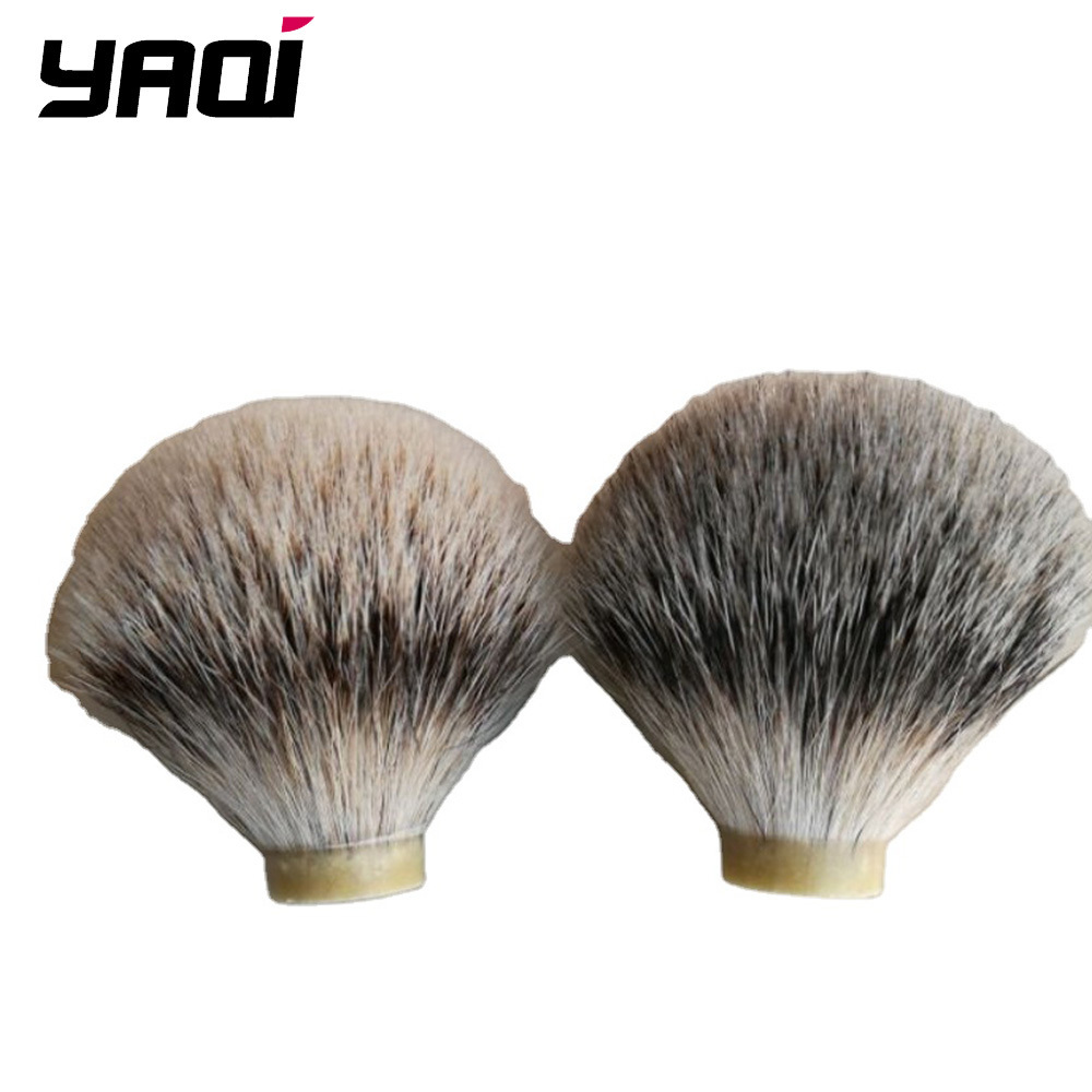 YAQI wholesale  mountain badger hair shaving brush knot for men wet