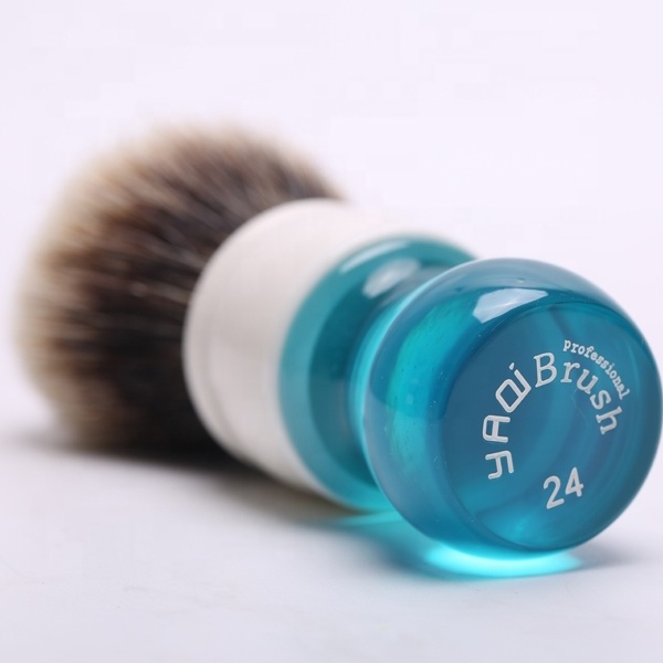 YAQI natural badger hair knots shaving brush for men  wet