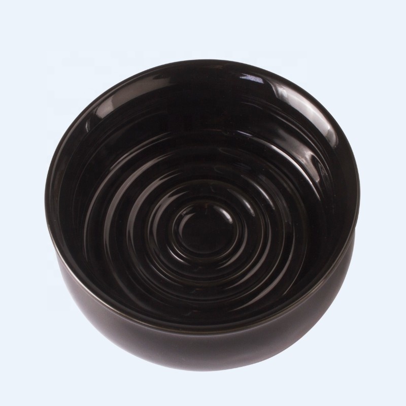 Yaqi black color shaving bowl for men shaving brush set