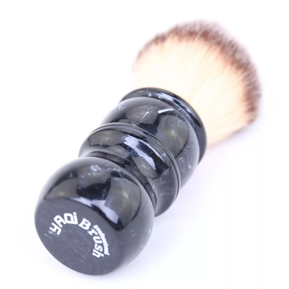 YAQI 24mm synthetic hair shaving brush for men  wet